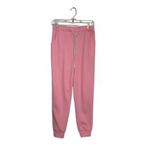 Pink pull on sweat pants size Medium
